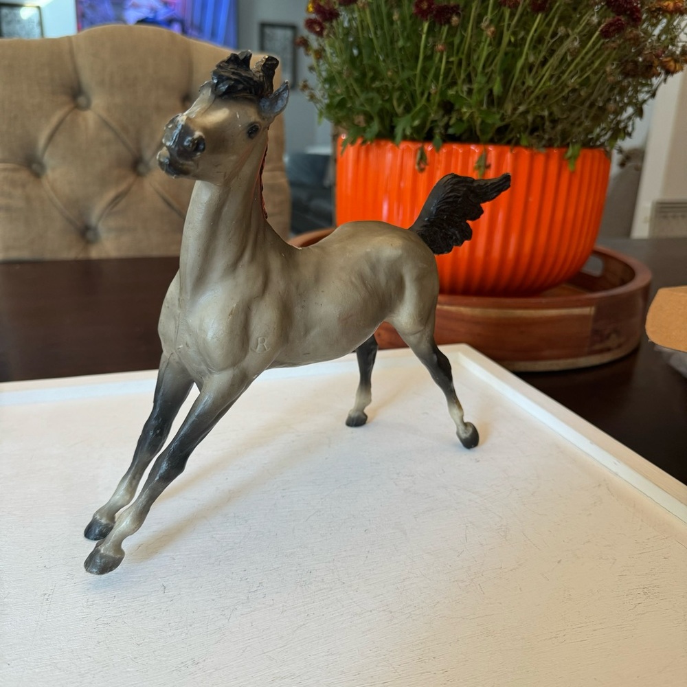 Vintage 1980s Breyer Smoky the Cow Plastic Horse